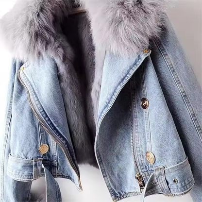 Verona Fur Denim Jacket