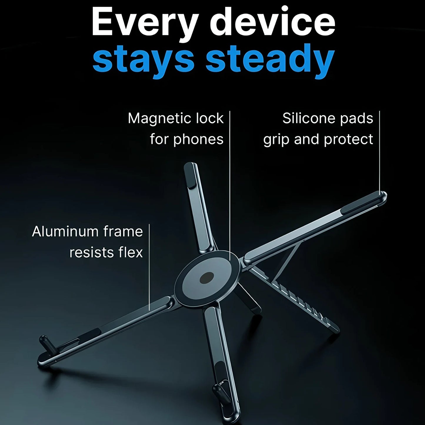 FlexiSnap – Magnetic Multi-Device Stand