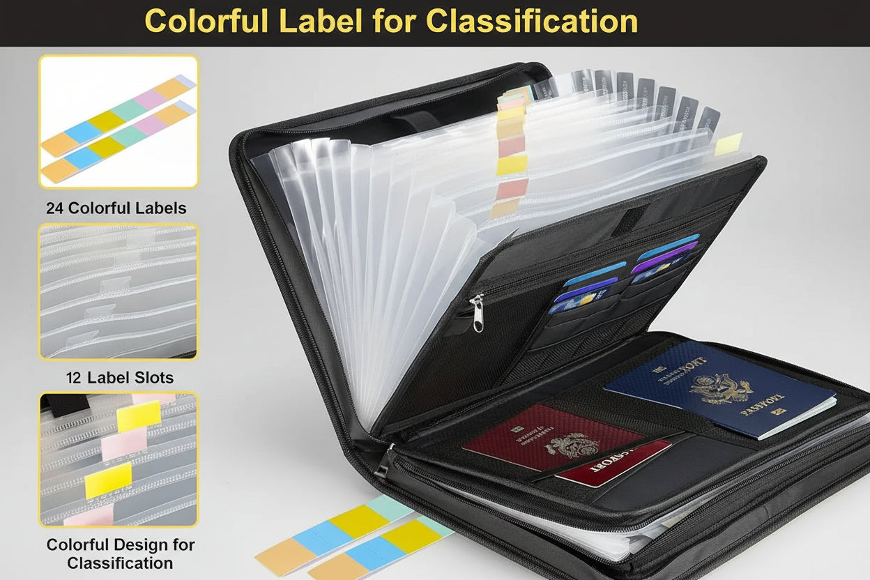 VaultGuard Fireproof & Waterproof File Organizer