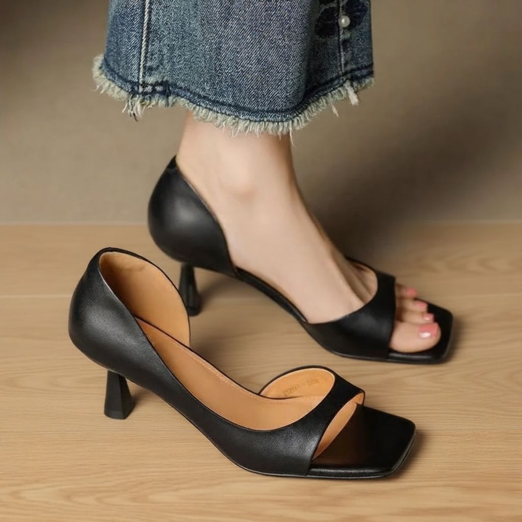 Chloe Leather Heels