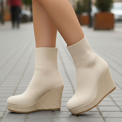 Keira Wedge Boots