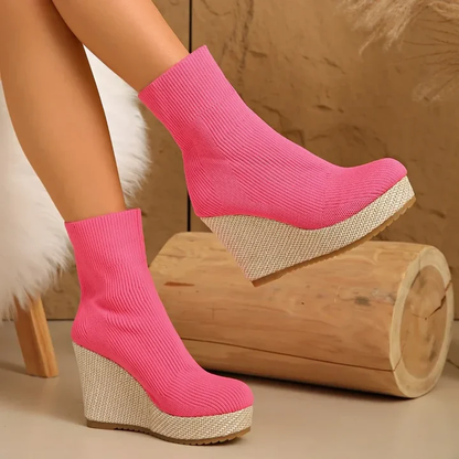 Keira Wedge Boots