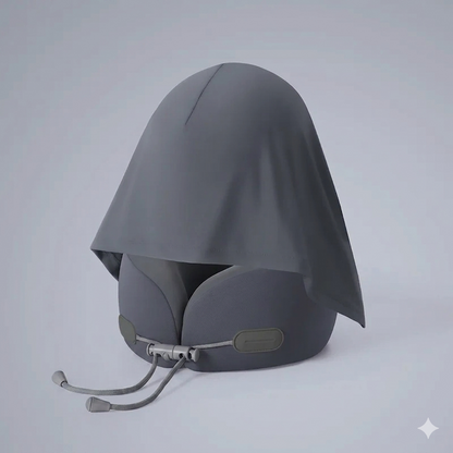 CloudRest Hooded Memory Foam Travel Pillow