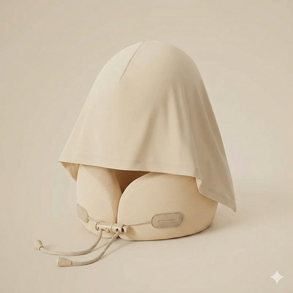 CloudRest Hooded Memory Foam Travel Pillow