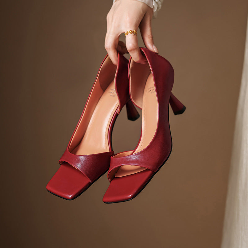 Chloe Leather Heels