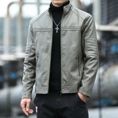 Monza Ribbed Leather Jacket