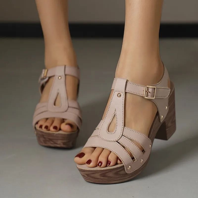 Estelle Retro T-Strap Heel