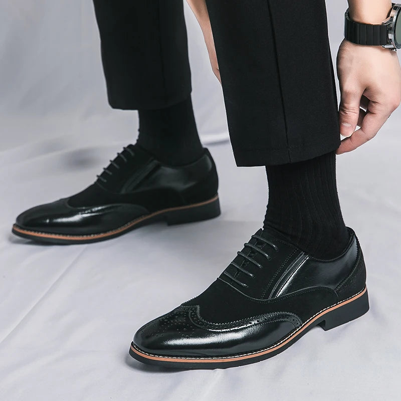 Vercelli Two-Tone Oxford Shoes