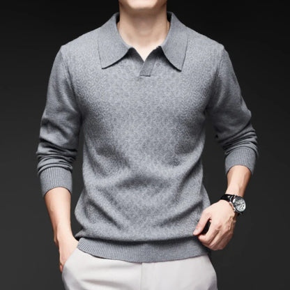 Torino Textured Polo Sweater