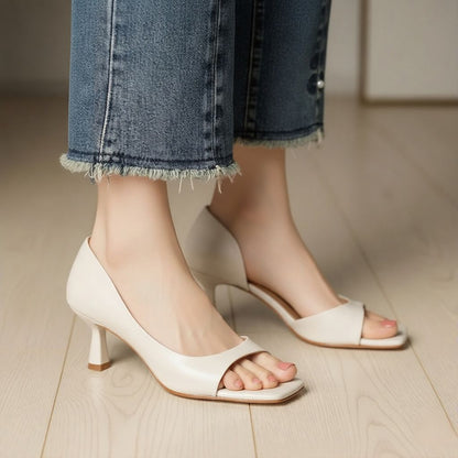 Chloe Leather Heels